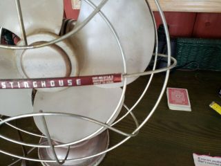 Vintage Rare Westinghouse Misty Rose Fan - Runs Art Deco - Made In USA 7