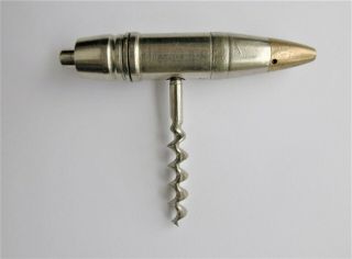 Vintage Swedish Pocket - Bullet Corkcrew - Bofors - 10.  5 Cm