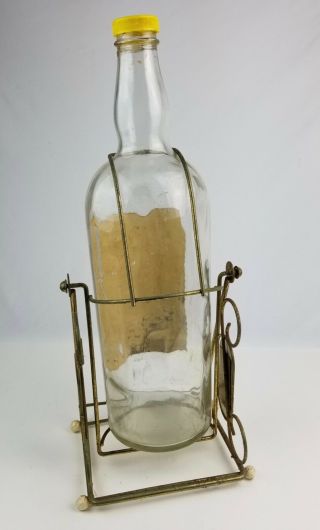 Vintage Dewar ' s White Label Scotch Whiskey Giant Bottle Swinging Bat Display 4
