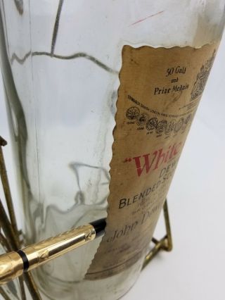 Vintage Dewar ' s White Label Scotch Whiskey Giant Bottle Swinging Bat Display 7