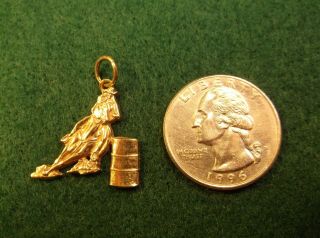 Fantastic Vtg Ladies 14k Yellow Gold " Cowgirl 