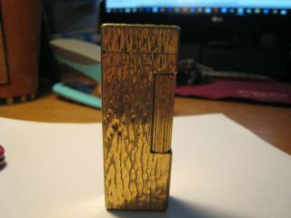 Estate: Dunhill Rollagas Vintage Modern Gold Finished Cigarette Lighter - 3
