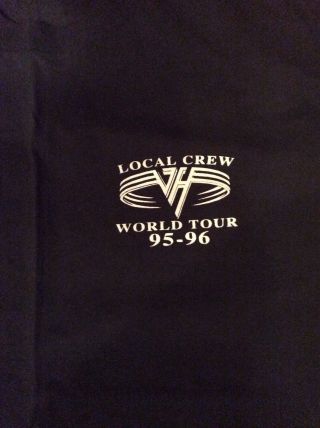 Vintage ' Van Halen World Tour local crew t shirt 95 - 96 xlarge 3