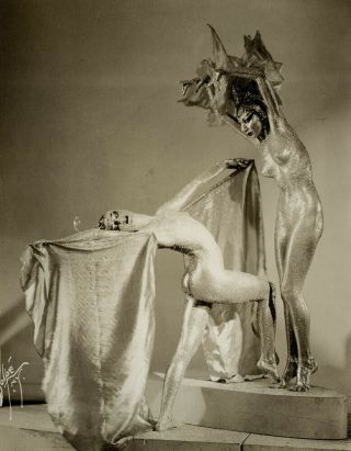 Grisha & Brona Risqué Spectacular Dance Vintage 1930s Art Deco Volpé Photograph 3
