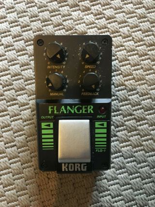 Vintage Korg Flg - 1 Flanger Guitar Effects Pedal - Made In Japan