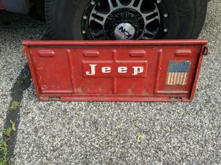 Vintage Jeep Tailgate - Red