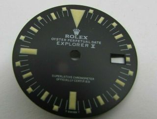 Vintage Rolex 1655 Explorer Ii Matte Black Refinished Dial