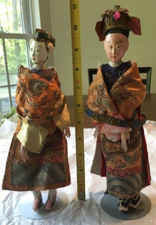 Antique Japanese Emperor Geisha Doll Rare Attic Find Marked In Japanese
