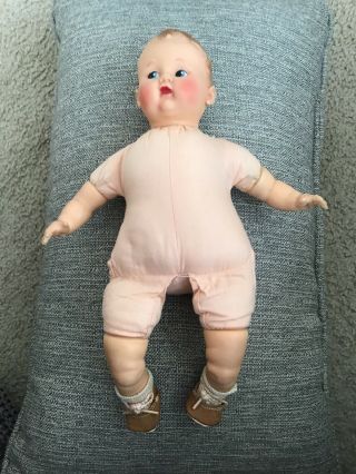 Vintage 1940 MADAME ALEXANDER York Baby Doll TAG on Clothes 12” 3