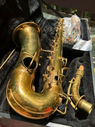 1926 Vintage Conn Wonder II Alto Sax Saxophone COMPLETE project Chu 5