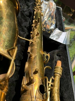 1926 Vintage Conn Wonder II Alto Sax Saxophone COMPLETE project Chu 6