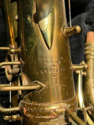 1926 Vintage Conn Wonder II Alto Sax Saxophone COMPLETE project Chu 7