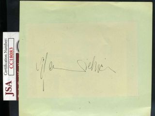 Marlene Dietrich Jsa Autograph Vintage Album Page Hand Signed
