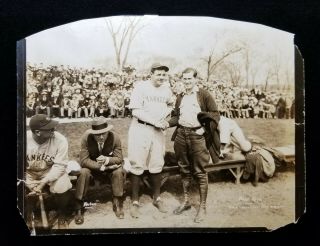 1920s Type 1 Babe Ruth Lou Gehrig Miller Huggins Vtg Photo Yankees 8x10