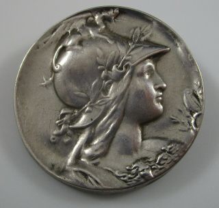 Pin Unger Sterling Silver Art Nouveau Vintage Victorian Antique 14.  5 Grams