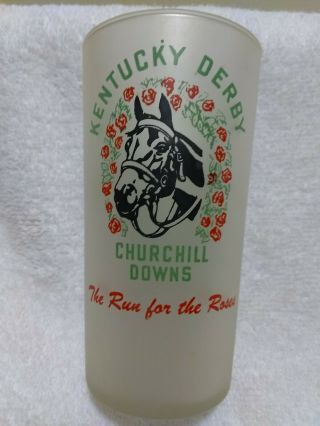 Vintage 1953 Kentucky Derby Julep Glass By Libbey Churchill Downs Souvenir