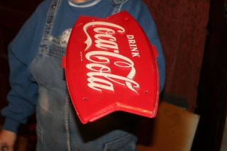 Vintage c.  1960 Coca Cola Fishtail Soda Pop Gas Station 16 