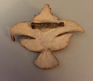 Vintage WWII Avaitor wings sweetheart figural pin brooch 2