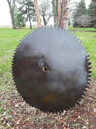Vintage Buzz Saw Blade 30 in.  diameter Saw Mill Industrial Lumber Business 2