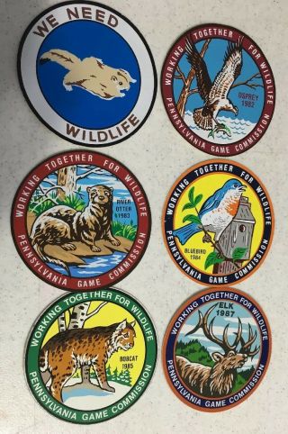 Pennsylvania Game Commission Together For Wildlife Series Stickers
