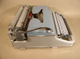 Vintage Torpedo typewriter with case and cover made in W.  Germany 5
