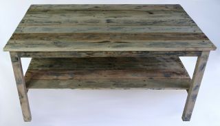 Handmade Pallet Wood - Coffee Table - Vintage,  Rustic Look Unfinished