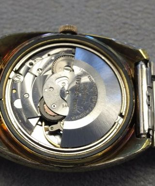 1970s GIRARD PERREGAUX 17J Gyromatic Watch Day/Date 18K Gold Plate Restored 7