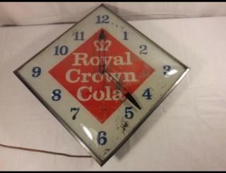 Vintage Royal Crown Cola Advertising Clock