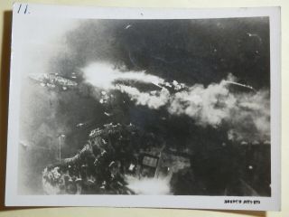 Ww2 Japanese Picture Of The Hawaiian Pearl Harbor Attack.  (3) Very Good