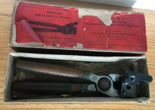 Vintage Lyman Ideal 308334 Single Cavity Lead Bullet Casting Mould Box