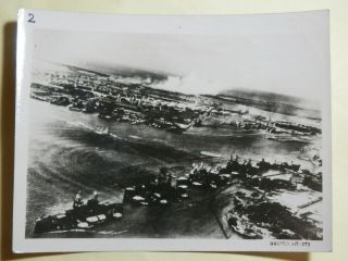 Ww2 Japanese Picture Of The Hawaiian Pearl Harbor Attack.  (2) Very Good