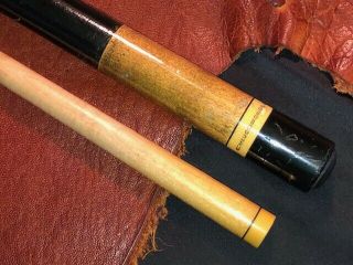 Vintage Meucci Originals Pool Cue With One Maple Shaft.