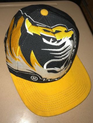 Vintage The Game Big Logo Mizzou Missouri Tigers Ncaa Snapback Hat