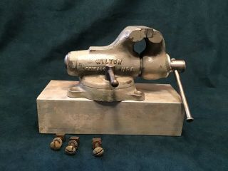 Vintage Wilton Baby Bullet Vise 2” Jaws Swivel Base Chicago Usa 1941 - 57