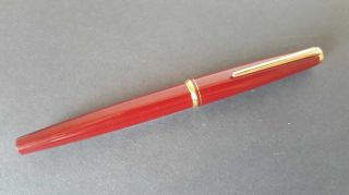 Vintage Mont Blanc Burgundy Fountain Pen (s285)