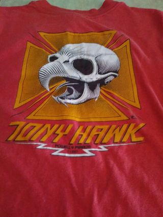 Vintage Tony Hawk Shirt 80s Stedman Tag Skateboard Powell Peralta 80 