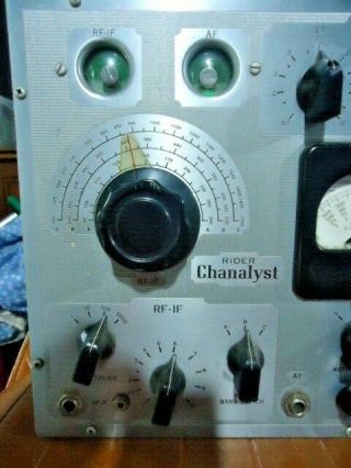 Vintage Rider Chanalyst 11 Electronic Signal Tester RCA? Manufacturing Co. 2