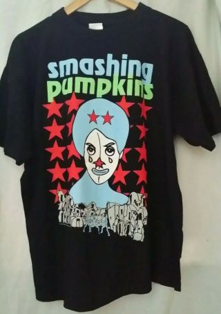 Smashing Pumpkins 1994 T - Shirt Size L Black Alt Rock Vintage Genie