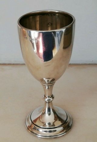 Antique Solid Silver Chalice/goblet By Robert Pringle - 1926