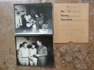2 Wwii Us Army Cbi China Nationalist Kmt 51st Fighter Grp Red Cross Party Photos