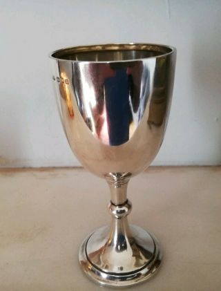 Antique Solid Silver Chalice/goblet By Robert Pringle - 1927
