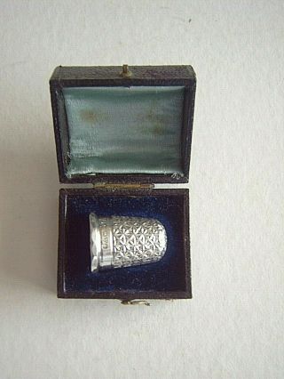 Antique Silver Thimble - Charles Horner - Chester 1902 -