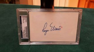 Roger Maris Signed Autograph Rare Psa Auto Post Card York Yankees Great Look