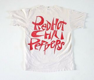 Vtg Red Hot Chili Peppers 1992 Tour T - Shirt Giant Tribal Usa Fishbone Punk Rock