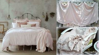 Wamsutta King Size Pure Washed Vintage Blush Pink Duvet Cover Pure Luxe Chic