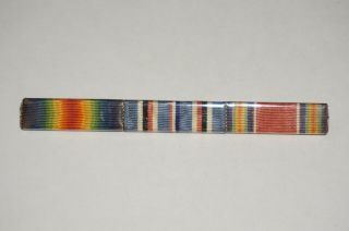 Wwii & Wwi Us Army Ribbon Bar Service Ribbons M3161
