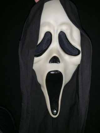 Gen 1 Fantastic Faces Ghostface Scream Mask Vintage Cloth Fun World Div Rare 10