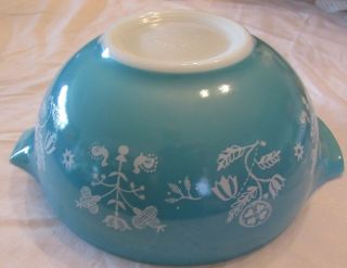 Pyrex Blue With Lid 2 1/2 Qts Ovenware Made In Usa 8 1/2 " X 10 3/4 " Vintage