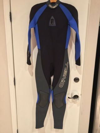 Vintage Jack O’neill Wetsuit Pirate Blue Black Mens Size Medium Made In Usa