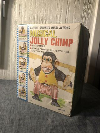 Vintage Jolly Chimp Clapping Monkey Battery Operated Toy made in Japan Daishin 2